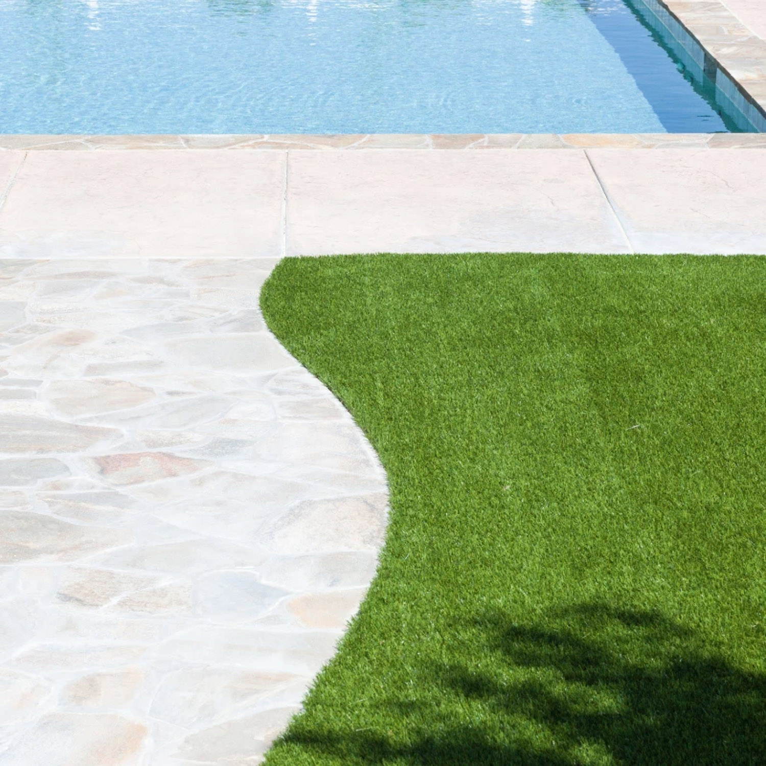 Orion Turf and Landscape Artificial Grass on Backyard near Pool